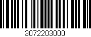 Código de barras (EAN, GTIN, SKU, ISBN): '3072203000'