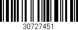 Código de barras (EAN, GTIN, SKU, ISBN): '30727451'