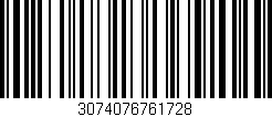 Código de barras (EAN, GTIN, SKU, ISBN): '3074076761728'