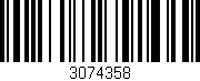 Código de barras (EAN, GTIN, SKU, ISBN): '3074358'