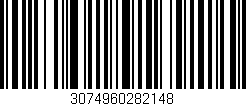 Código de barras (EAN, GTIN, SKU, ISBN): '3074960282148'