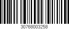 Código de barras (EAN, GTIN, SKU, ISBN): '30768003258'