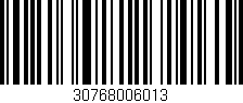 Código de barras (EAN, GTIN, SKU, ISBN): '30768006013'