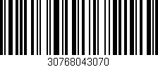 Código de barras (EAN, GTIN, SKU, ISBN): '30768043070'