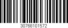Código de barras (EAN, GTIN, SKU, ISBN): '30768101572'