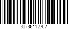 Código de barras (EAN, GTIN, SKU, ISBN): '30768112707'