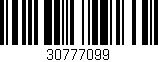 Código de barras (EAN, GTIN, SKU, ISBN): '30777099'