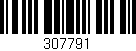 Código de barras (EAN, GTIN, SKU, ISBN): '307791'