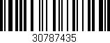 Código de barras (EAN, GTIN, SKU, ISBN): '30787435'