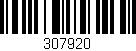 Código de barras (EAN, GTIN, SKU, ISBN): '307920'