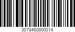 Código de barras (EAN, GTIN, SKU, ISBN): '3079460800014'