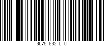 Código de barras (EAN, GTIN, SKU, ISBN): '3079_883_0_U'
