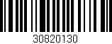 Código de barras (EAN, GTIN, SKU, ISBN): '30820130'