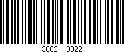Código de barras (EAN, GTIN, SKU, ISBN): '30821/0322'