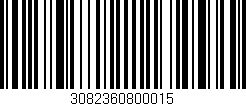 Código de barras (EAN, GTIN, SKU, ISBN): '3082360800015'