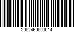 Código de barras (EAN, GTIN, SKU, ISBN): '3082460800014'