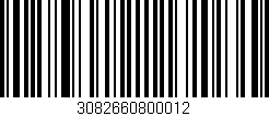 Código de barras (EAN, GTIN, SKU, ISBN): '3082660800012'