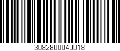 Código de barras (EAN, GTIN, SKU, ISBN): '3082800040018'