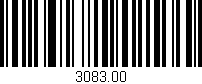Código de barras (EAN, GTIN, SKU, ISBN): '3083.00'