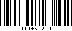 Código de barras (EAN, GTIN, SKU, ISBN): '3083765822329'