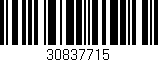 Código de barras (EAN, GTIN, SKU, ISBN): '30837715'