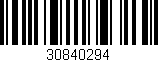 Código de barras (EAN, GTIN, SKU, ISBN): '30840294'