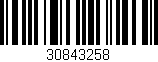 Código de barras (EAN, GTIN, SKU, ISBN): '30843258'