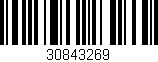 Código de barras (EAN, GTIN, SKU, ISBN): '30843269'
