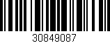 Código de barras (EAN, GTIN, SKU, ISBN): '30849087'