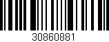 Código de barras (EAN, GTIN, SKU, ISBN): '30860881'
