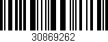 Código de barras (EAN, GTIN, SKU, ISBN): '30869262'