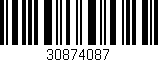 Código de barras (EAN, GTIN, SKU, ISBN): '30874087'