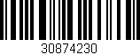 Código de barras (EAN, GTIN, SKU, ISBN): '30874230'