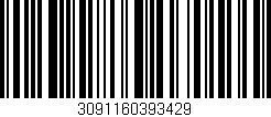 Código de barras (EAN, GTIN, SKU, ISBN): '3091160393429'