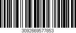 Código de barras (EAN, GTIN, SKU, ISBN): '3092669577853'