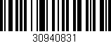 Código de barras (EAN, GTIN, SKU, ISBN): '30940831'