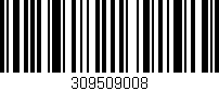 Código de barras (EAN, GTIN, SKU, ISBN): '309509008'