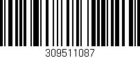 Código de barras (EAN, GTIN, SKU, ISBN): '309511087'