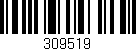Código de barras (EAN, GTIN, SKU, ISBN): '309519'