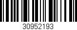 Código de barras (EAN, GTIN, SKU, ISBN): '30952193'