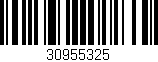 Código de barras (EAN, GTIN, SKU, ISBN): '30955325'