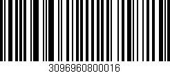 Código de barras (EAN, GTIN, SKU, ISBN): '3096960800016'