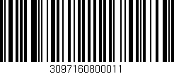 Código de barras (EAN, GTIN, SKU, ISBN): '3097160800011'
