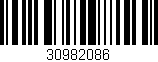 Código de barras (EAN, GTIN, SKU, ISBN): '30982086'