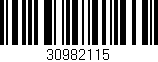 Código de barras (EAN, GTIN, SKU, ISBN): '30982115'