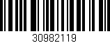Código de barras (EAN, GTIN, SKU, ISBN): '30982119'
