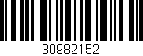 Código de barras (EAN, GTIN, SKU, ISBN): '30982152'