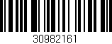 Código de barras (EAN, GTIN, SKU, ISBN): '30982161'