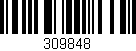 Código de barras (EAN, GTIN, SKU, ISBN): '309848'