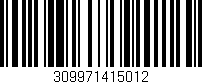 Código de barras (EAN, GTIN, SKU, ISBN): '309971415012'